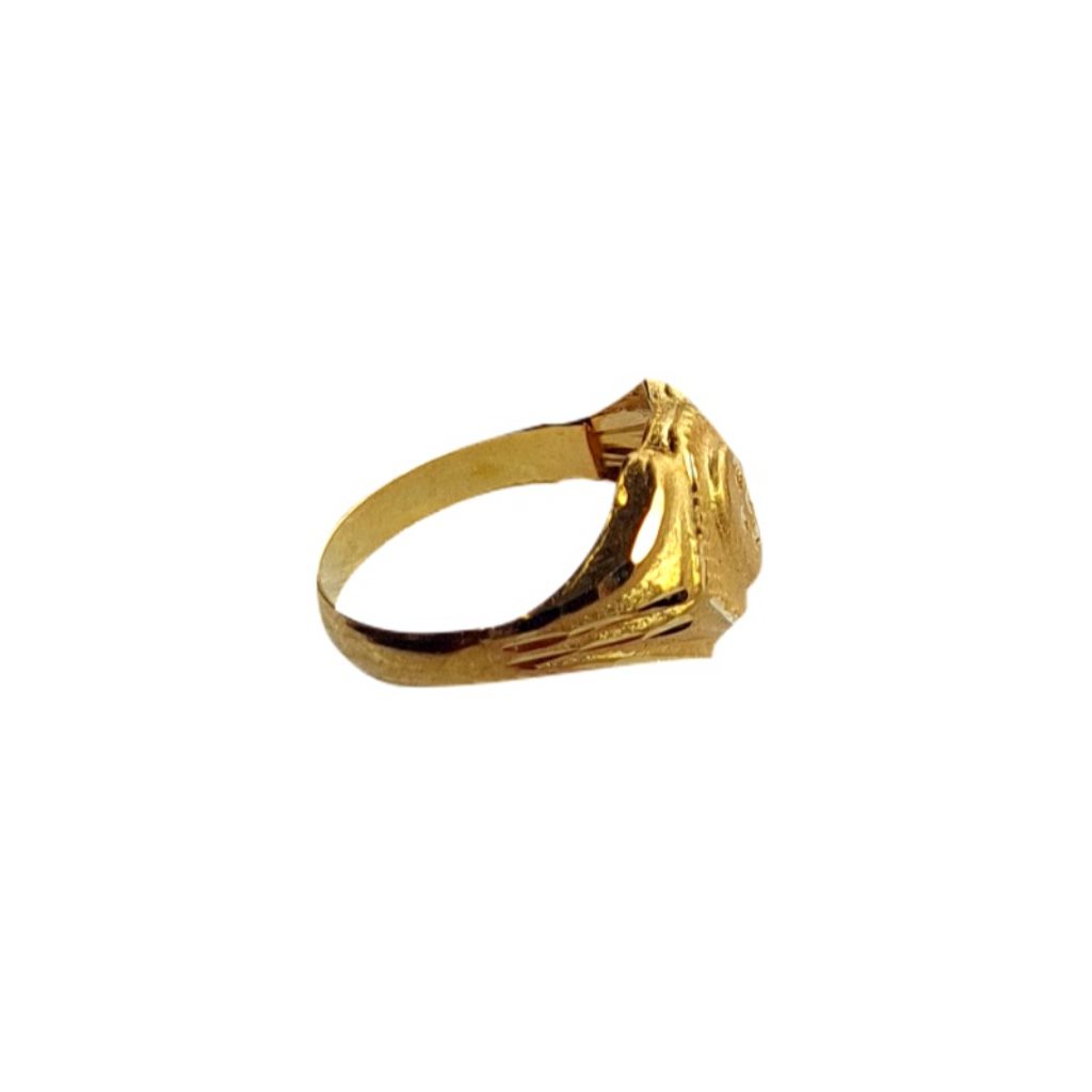 Solid 22K/18K/14K Fine Gold Certified Stamped Oval Design Kid's Ring