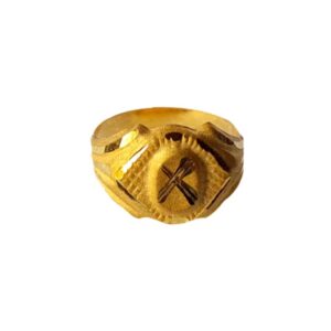 Solid 22K/18K/14K Fine Gold Certified Stamped Unique Oval Design Kid's Ring