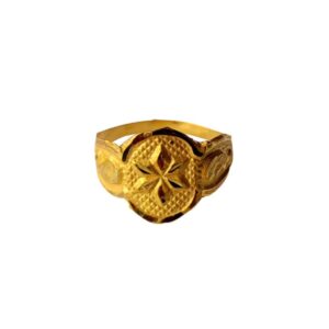 Solid 22K/18K/14K Fine Gold Certified Stamped Flower Design Kid's Ring