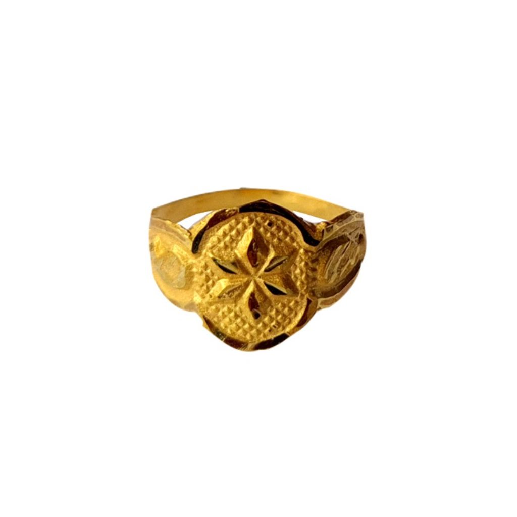 Solid 22K/18K/14K Fine Gold Certified Stamped Flower Design Kid's Ring