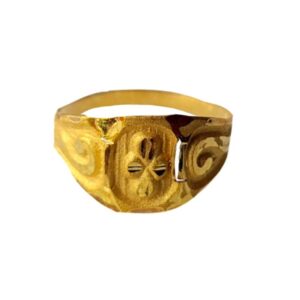 Solid 22K/18K/14K Fine Gold Certified Stamped Flower Design Kid's Ring