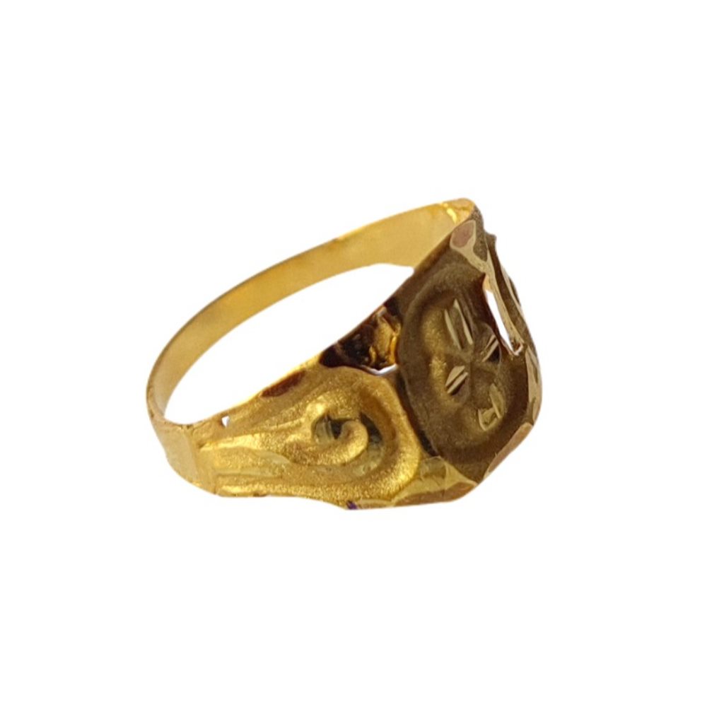 Solid 22K/18K/14K Fine Gold Certified Stamped Flower Design Kid's Ring