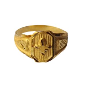 Solid 22K/18K/14K Fine Gold Certified Stamped Oval Flower Design Kid's Ring