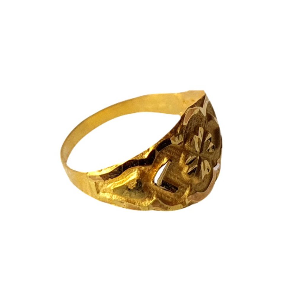 Solid 22K/18K/14K Fine Gold Certified Stamped Flower Design Kid's Ring