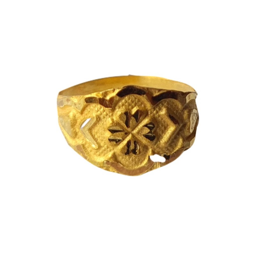 Solid 22K/18K/14K Fine Gold Certified Stamped Flower Design Kid's Ring