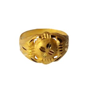 Solid 22K/18K/14K Fine Gold Certified Stamped Elegant 3d Design Kid's Ring
