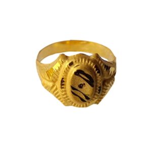 Solid 22K/18K/14K Fine Gold Certified Stamped Oval Design Kid's Ring