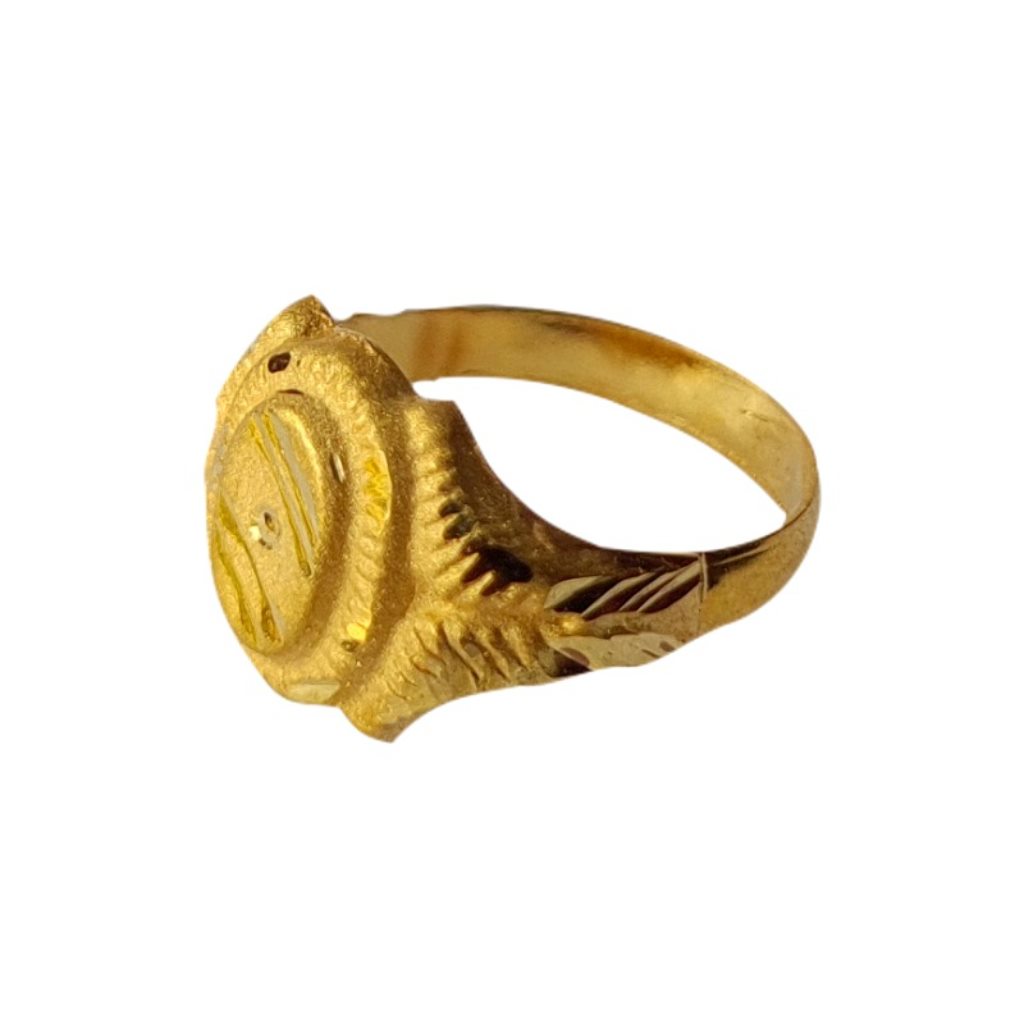 Solid 22K/18K/14K Fine Gold Certified Stamped Oval Design Kid's Ring