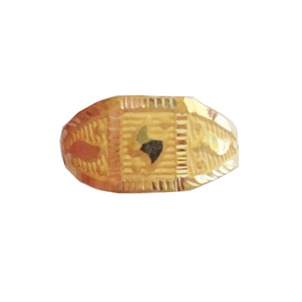 Solid 22K/18K/14K Fine Gold Certified Stamped Flash Design Kid's Ring