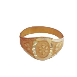 Solid 22K/18K/14K Fine Gold Certified Stamped Floral Design Kid's Ring