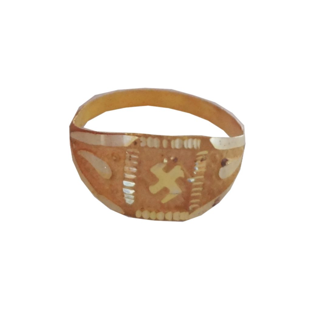 Solid 22K/18K/14K Fine Gold Certified Stamped Carved Design Kid's Ring