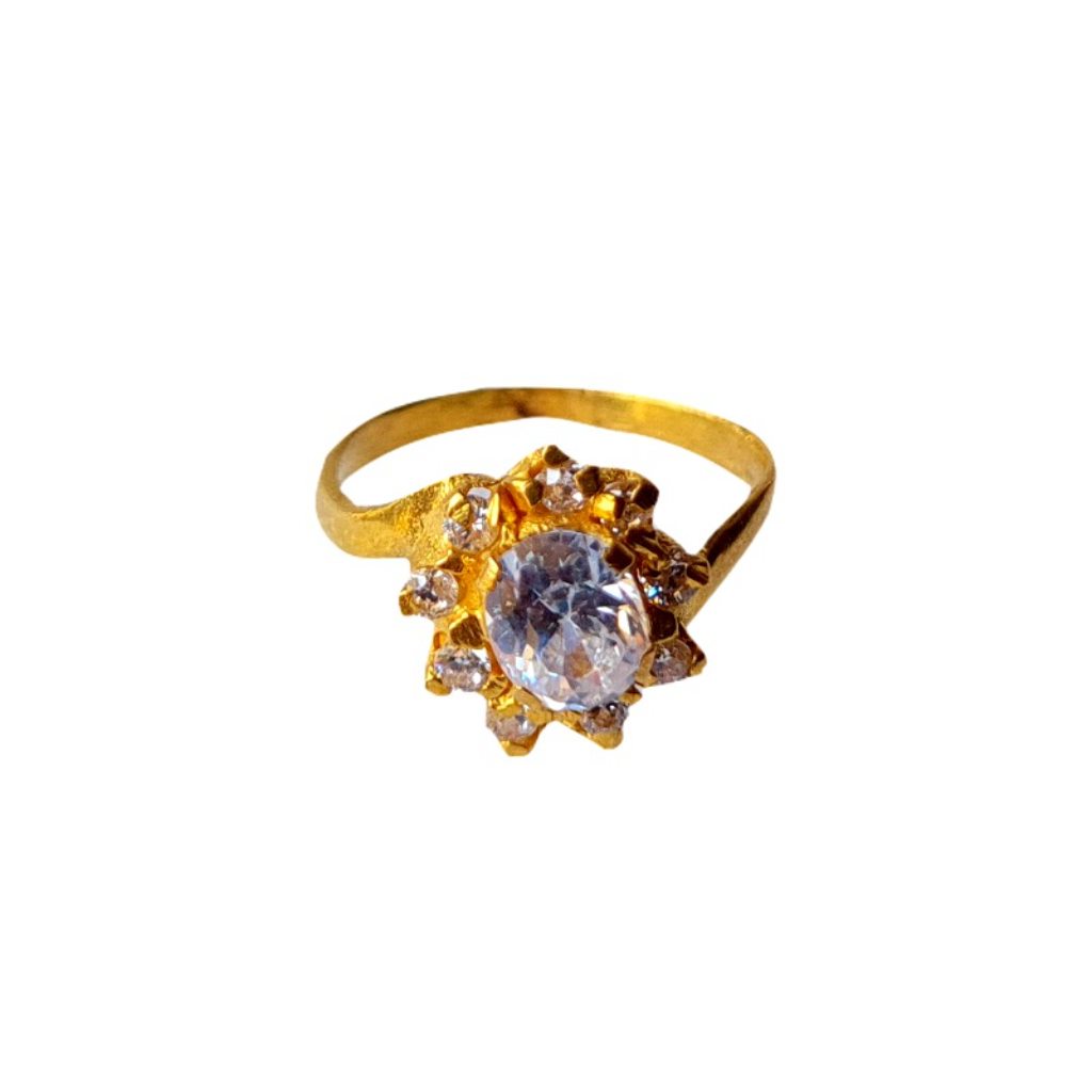 Solid 22K/18K/14K Fine Gold Certified Stamped Studded Design Kid's Ring