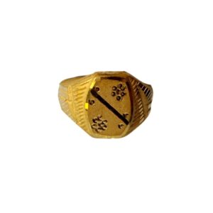 Solid 22K/18K/14K Fine Gold Certified Stamped Abstract Design Kid's Ring