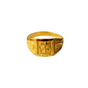 Solid 22K/18K/14K Fine Gold Certified Stamped Abstract Design Kid's Ring