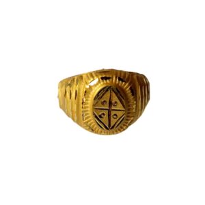 Solid 22K/18K/14K Fine Gold Certified Stamped Abstract Design Kid's Ring