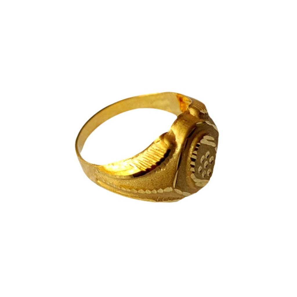 Solid 22K/18K/14K Fine Gold Certified Stamped Oval Design Kid's Ring
