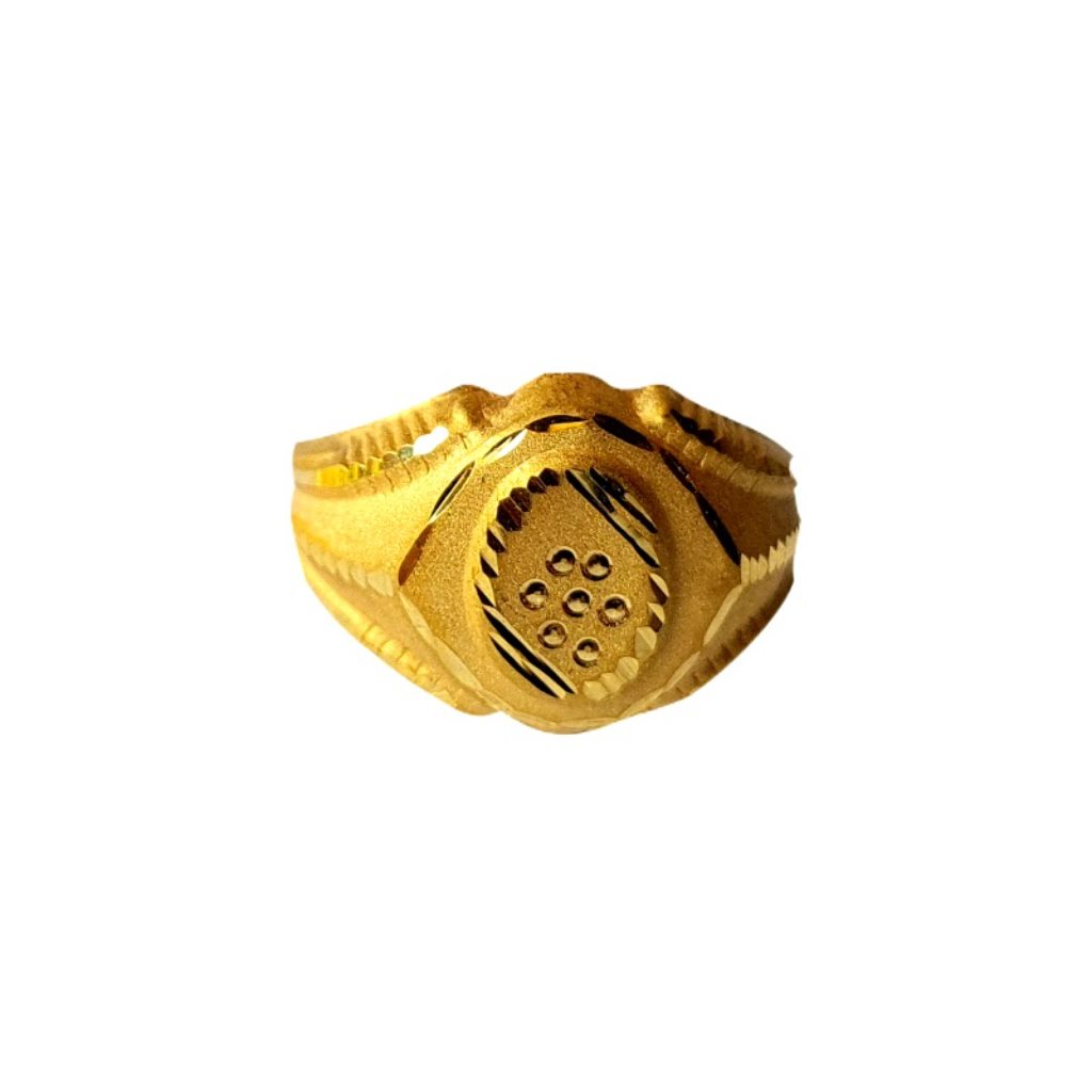 Solid 22K/18K/14K Fine Gold Certified Stamped Oval Design Kid's Ring
