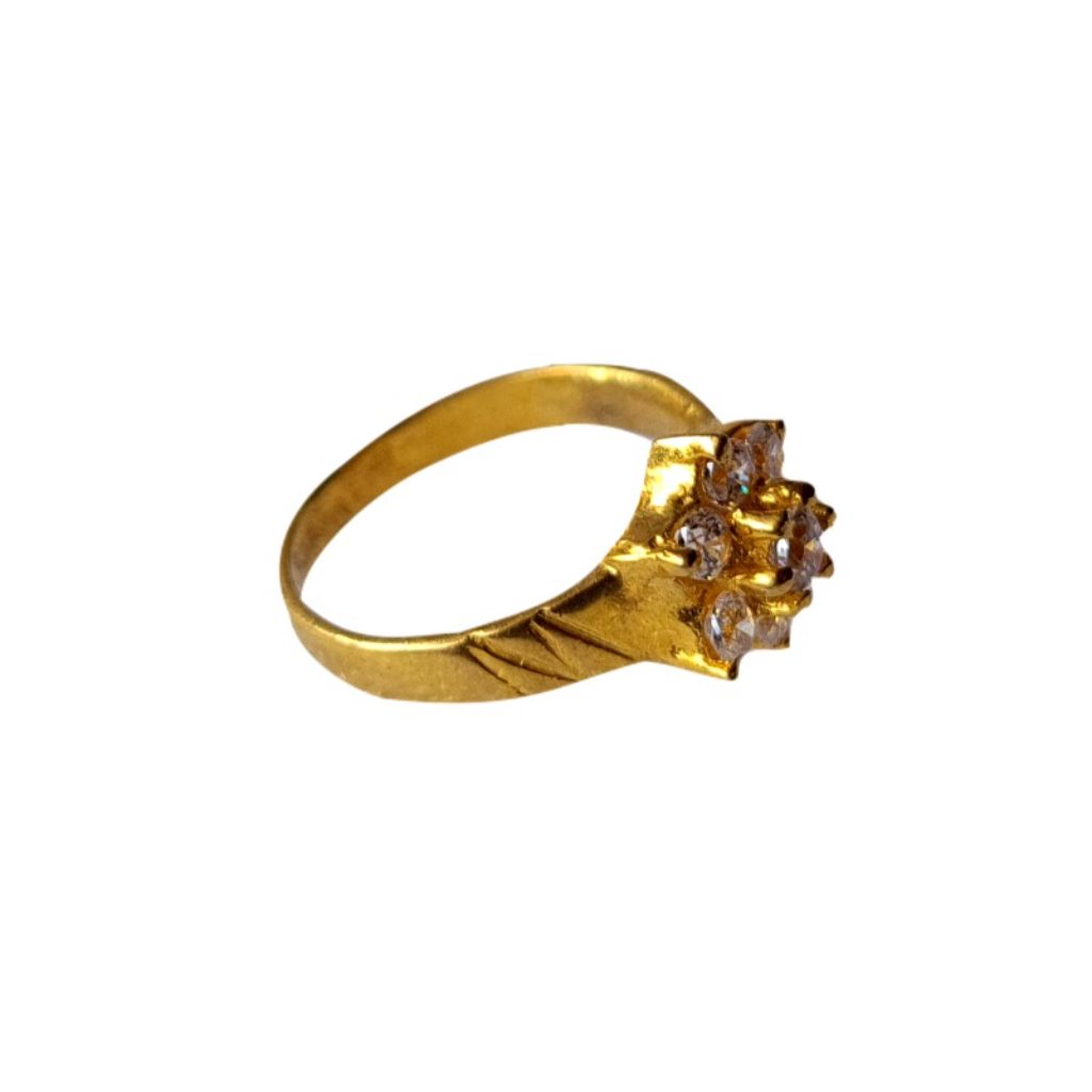 Solid 22K/18K/14K Fine Gold Certified Stamped Stones Design Kid's Ring