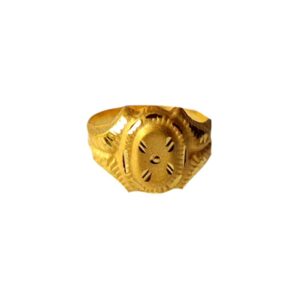 Solid 22K/18K/14K Fine Gold Certified Stamped Oval Design Kid's Ring
