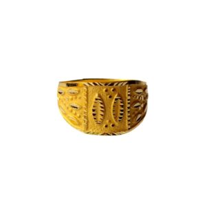 Solid 22K/18K/14K Fine Gold Certified Stamped Abstract Design Kid's Ring