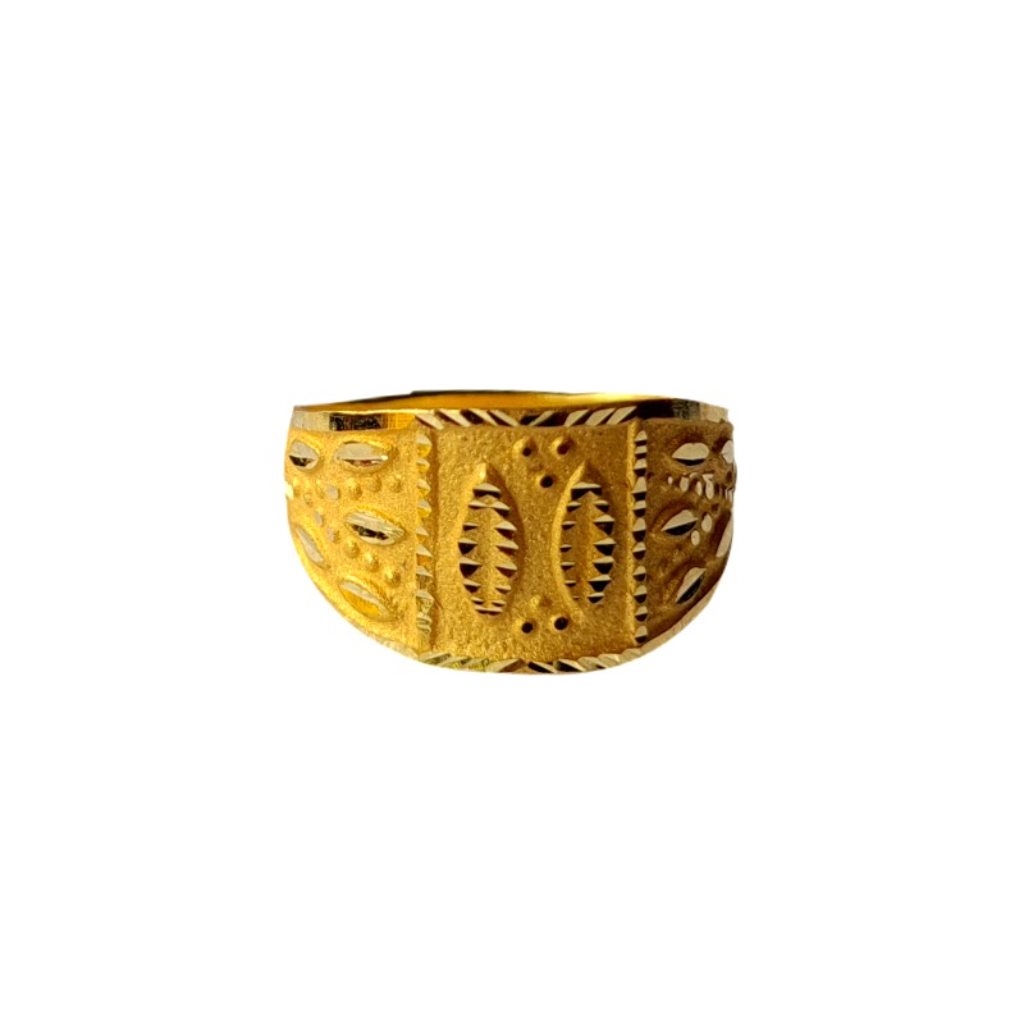 Solid 22K/18K/14K Fine Gold Certified Stamped Abstract Design Kid's Ring