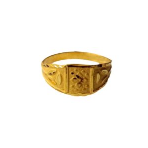 Solid 22K/18K/14K Fine Gold Certified Stamped Abstract Design Kid's Ring