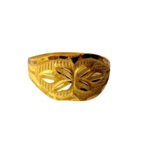 Solid 22K/18K/14K Fine Gold Certified Stamped Flower Design Kid's Ring