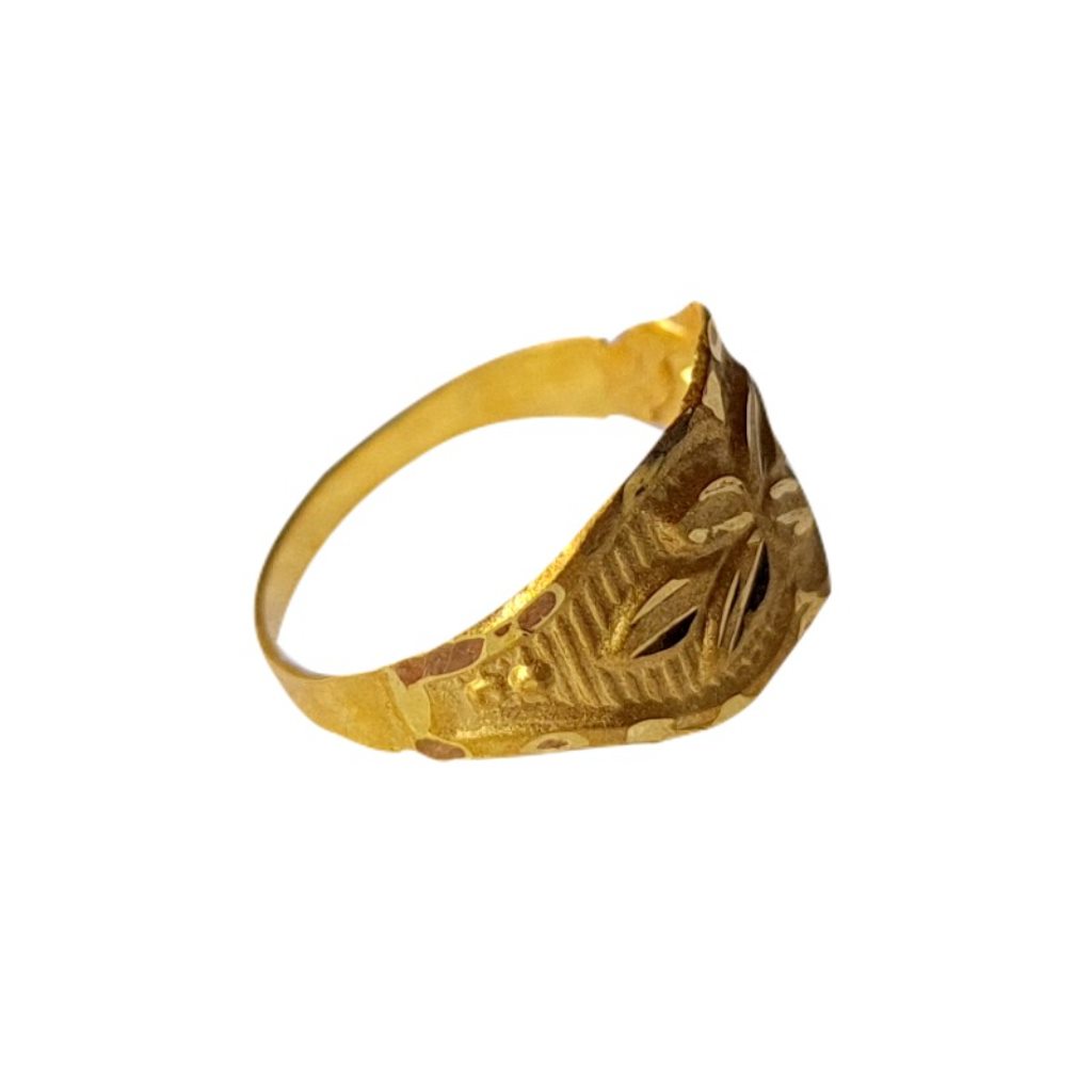 Solid 22K/18K/14K Fine Gold Certified Stamped Flower Design Kid's Ring
