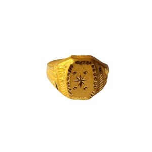 Solid 22K/18K/14K Fine Gold Certified Stamped Unique Oval Design Kid's Ring