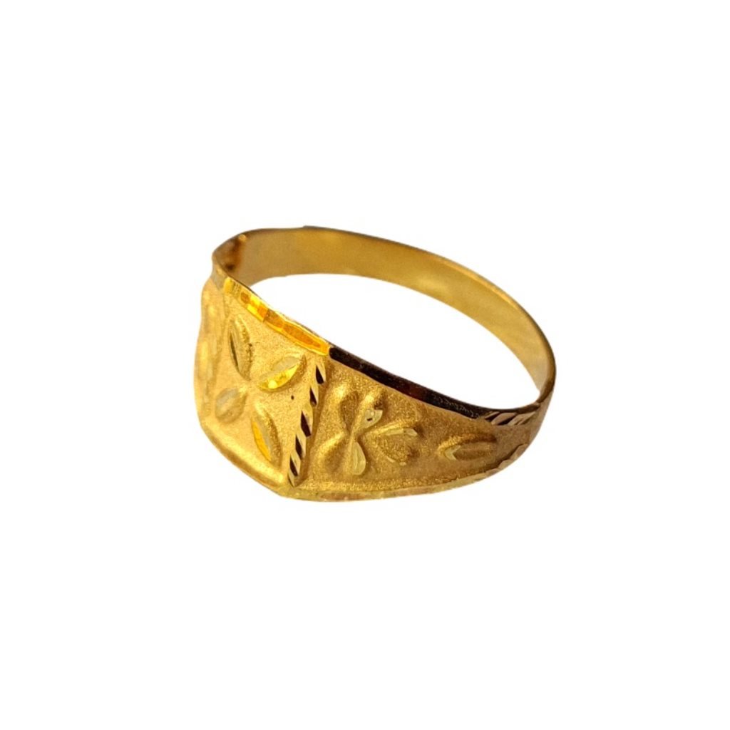 Solid 22K/18K/14K Fine Gold Certified Stamped Abstract Design Kid's Ring