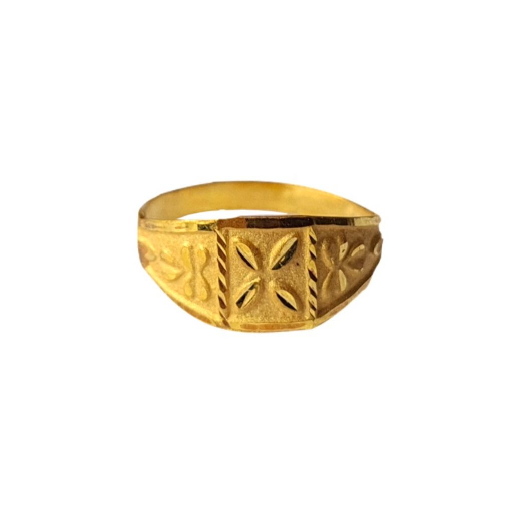 Solid 22K/18K/14K Fine Gold Certified Stamped Abstract Design Kid's Ring