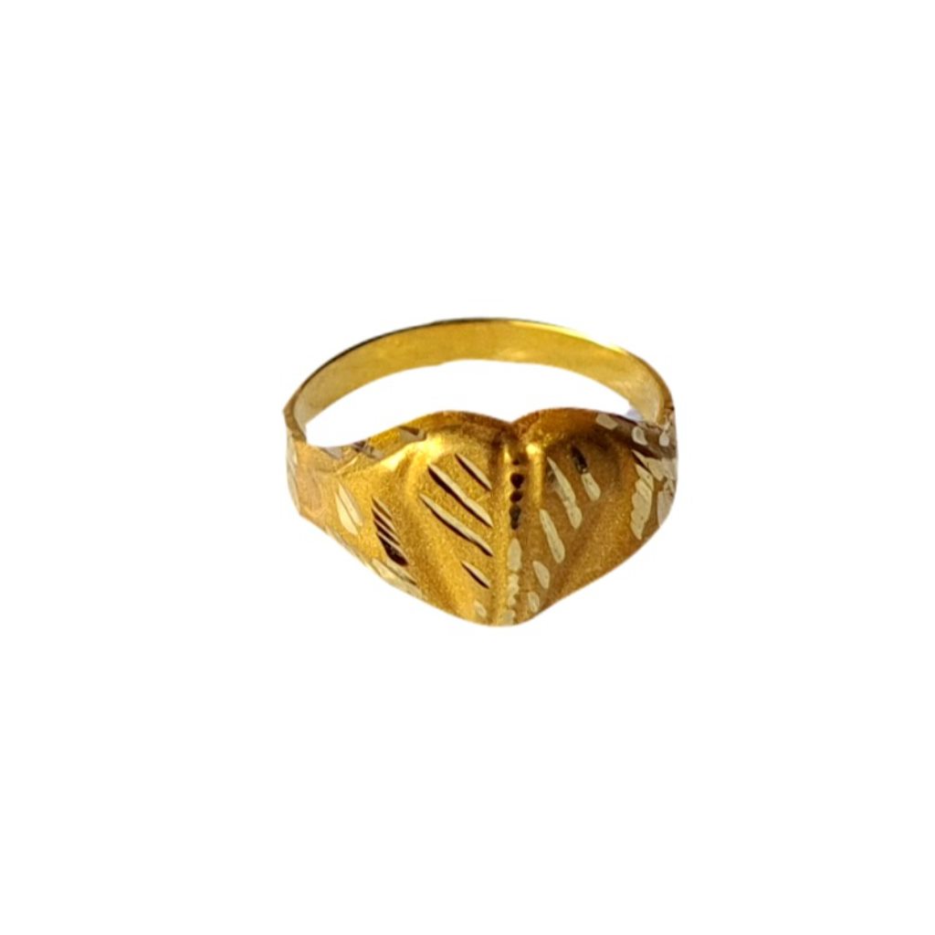 Solid 22K/18K/14K Fine Gold Certified Stamped Heart Design Kid's Ring
