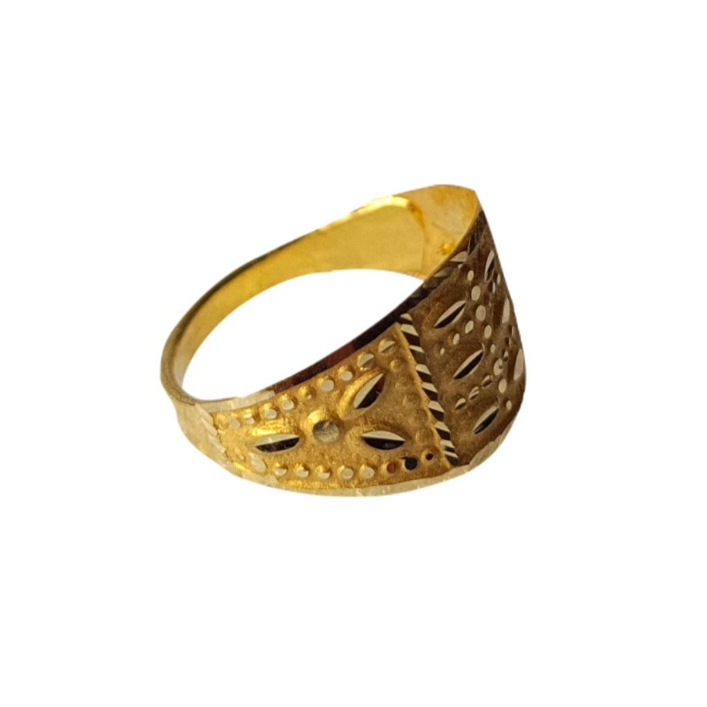 Solid 22K/18K/14K Fine Gold Certified Stamped Abstract Design Kid's Ring