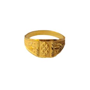 Solid 22K/18K/14K Fine Gold Certified Stamped Abstract Design Kid's Ring