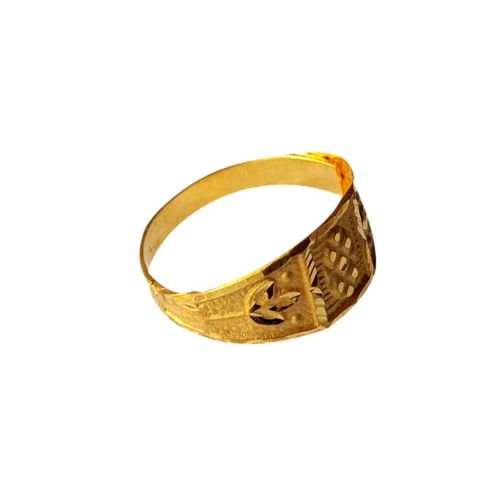 Solid 22K/18K/14K Fine Gold Certified Stamped Abstract Design Kid's Ring