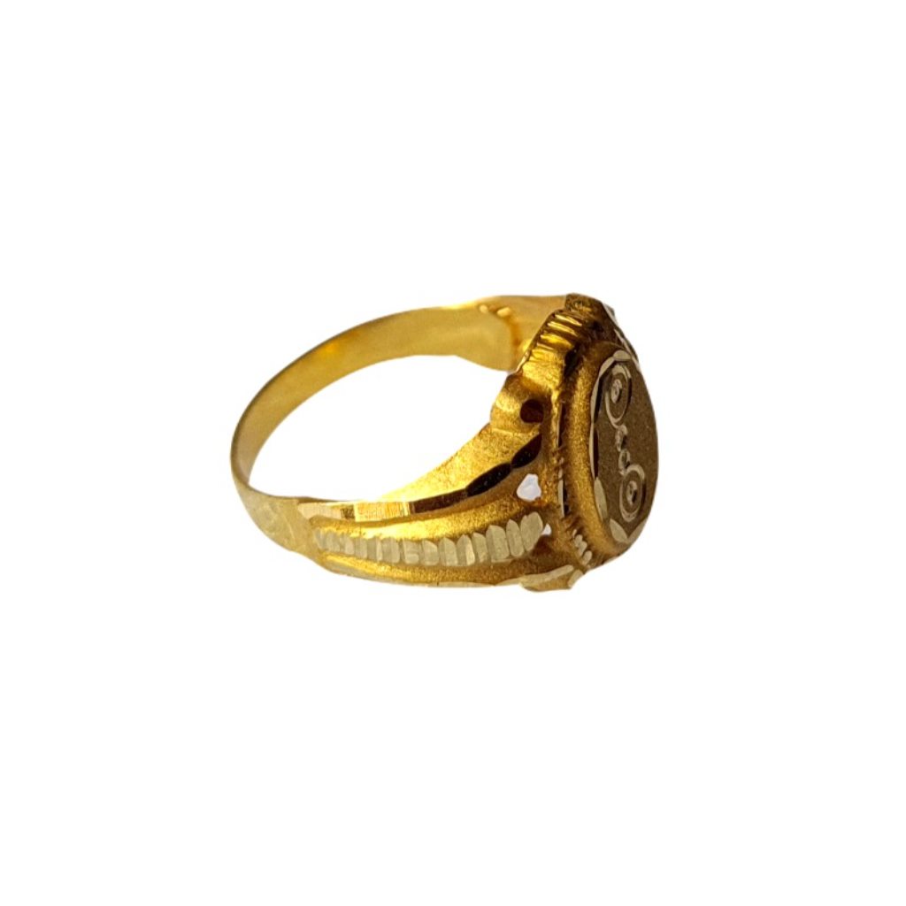 Solid 22K/18K/14K Fine Gold Certified Stamped Oval Design Kid's Ring