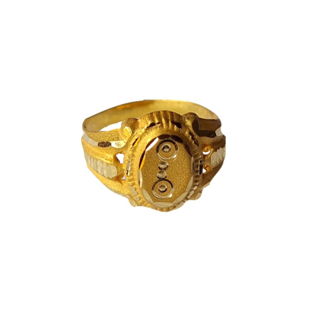 Solid 22K/18K/14K Fine Gold Certified Stamped Oval Design Kid's Ring