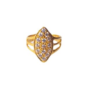 Solid 22K/18K/14K Fine Gold Certified Stamped Studded Design Kid's Ring