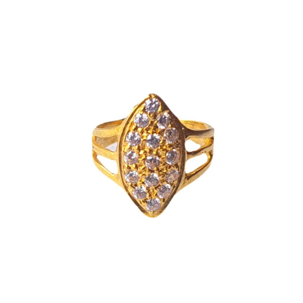 Solid 22K/18K/14K Fine Gold Certified Stamped Studded Design Kid's Ring