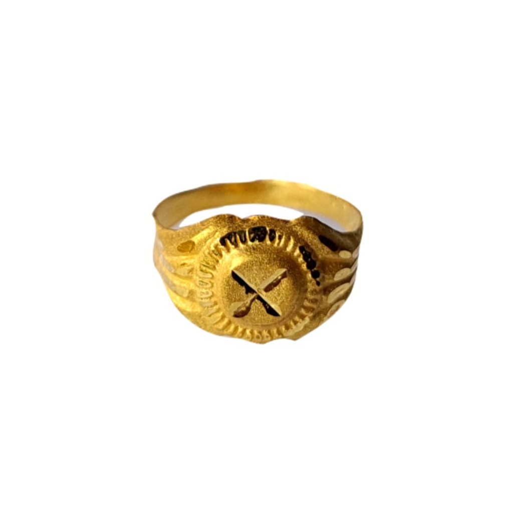 Solid 22K/18K/14K Fine Gold Certified Stamped Round Design Kid's Ring