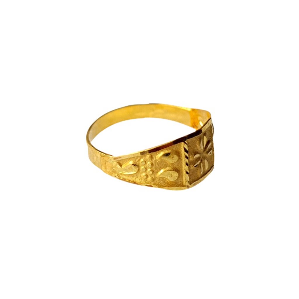 Solid 22K/18K/14K Fine Gold Certified Stamped Abstract Design Kid's Ring