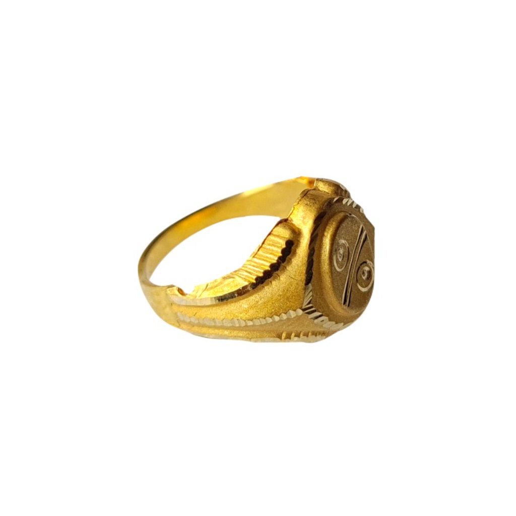 Solid 22K/18K/14K Fine Gold Certified Stamped Oval Design Kid's Ring
