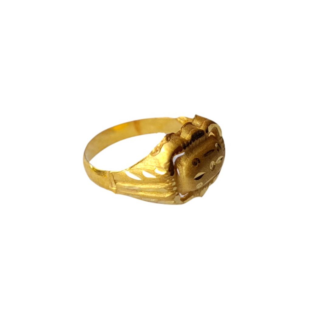 Solid 22K/18K/14K Fine Gold Certified Stamped Abstract Design Kid's Ring