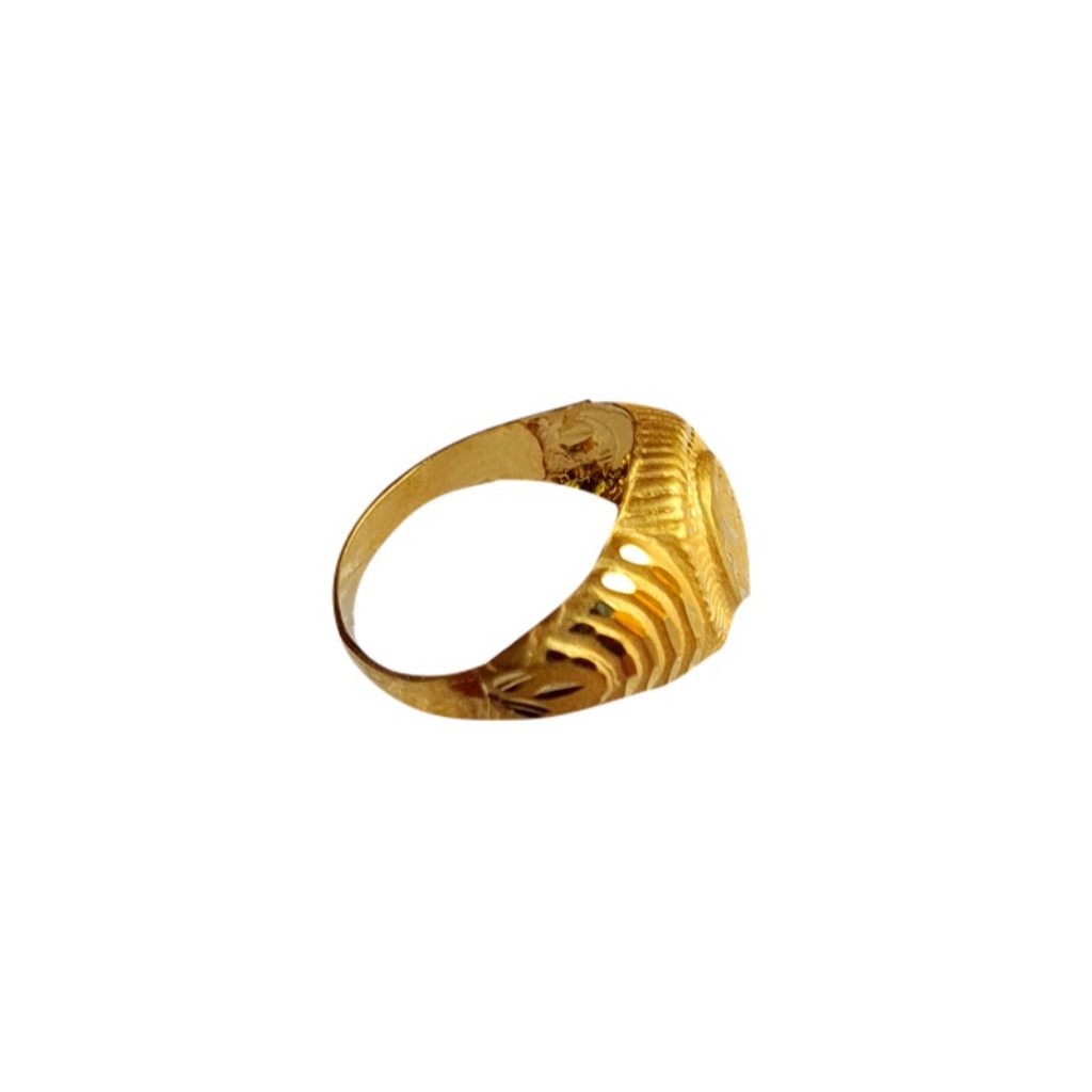 Solid 22K/18K/14K Fine Gold Certified Stamped Oval Design Kid's Ring