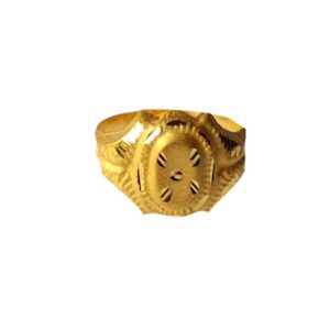 Solid 22K/18K/14K Fine Gold Certified Stamped Oval Design Kid's Ring
