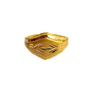 Solid 22K/18K/14K Fine Gold Certified Stamped Abstract Design Kid's Ring