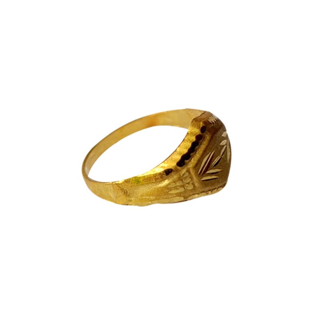 Solid 22K/18K/14K Fine Gold Certified Stamped Abstract Design Kid's Ring