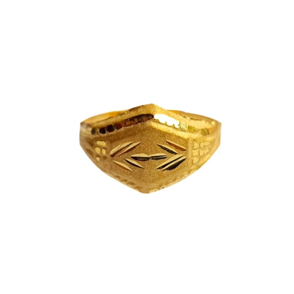 Solid 22K/18K/14K Fine Gold Certified Stamped Abstract Design Kid's Ring