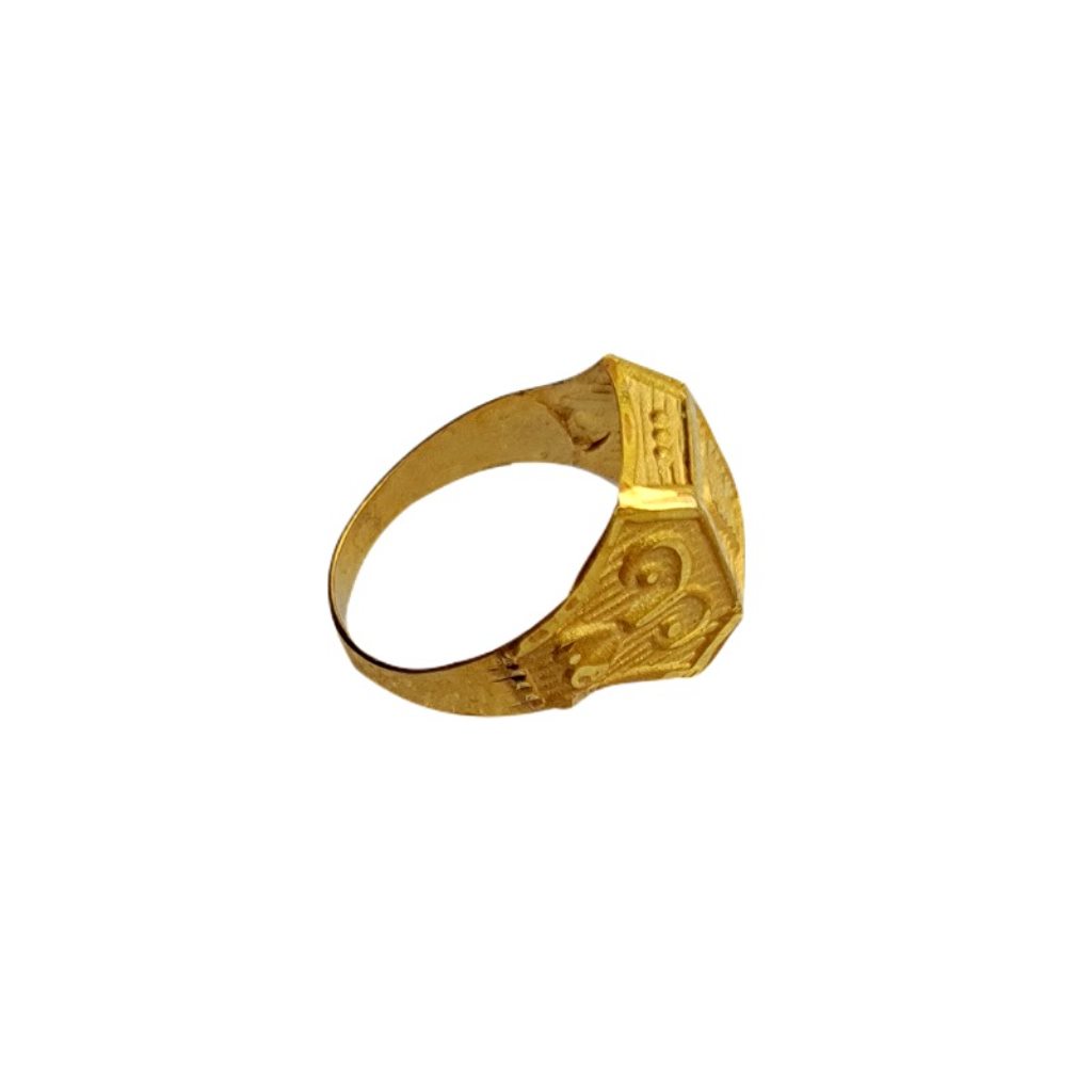 Solid 22K/18K/14K Fine Gold Certified Stamped Square Design Kid's Ring