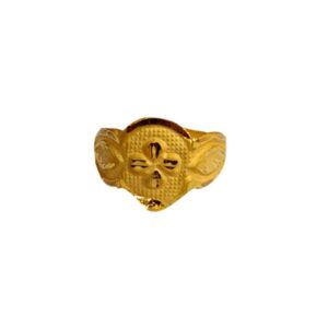 Solid 22K/18K/14K Fine Gold Certified Stamped Flower Design Kid's Ring